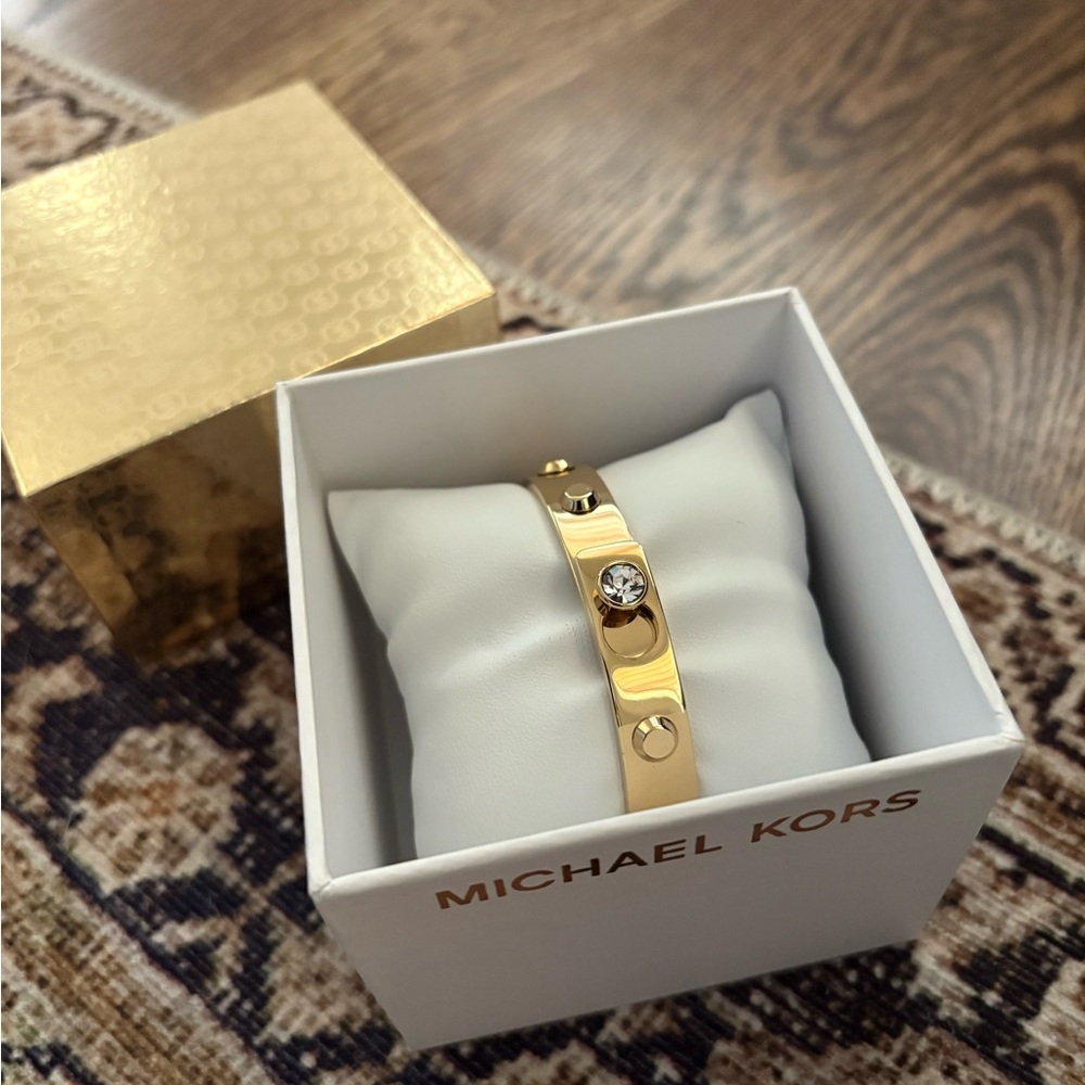 Michael Kors Gold Lock Bracelet